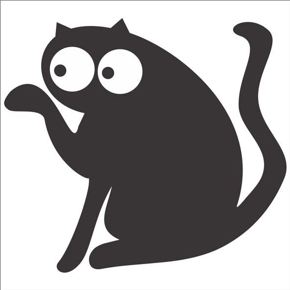 KEDİ FOLYO STİCKER ürün görseli 1