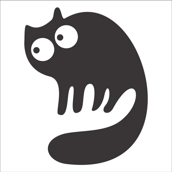 KEDİ FOLYO STİCKER ürün görseli 1