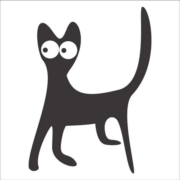 KEDİ FOLYO STİCKER ürün görseli 1
