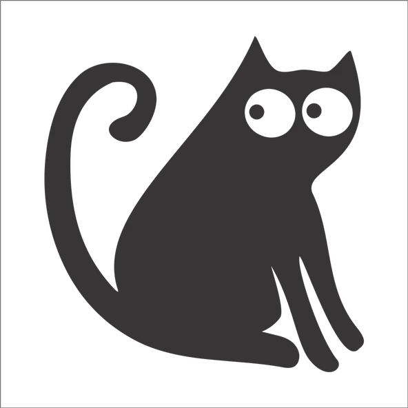 KEDİ FOLYO STİCKER ürün görseli 1