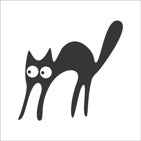 KEDİ FOLYO STİCKER ürün görseli 1