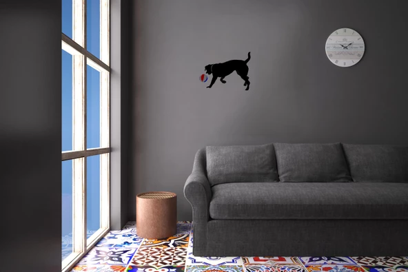 TOP OYNAYAN KÖPEK FOLYO STİCKER - Resim 2