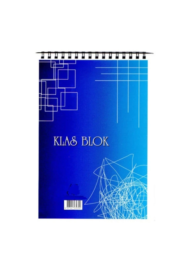 Klas Bloknot Spiralli Plastik Kapak Kareli 72 Yaprak A6 (12 Li Paket) ürün görseli 1