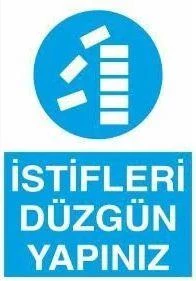 İstifleri Düzgün Yapınız Uyarı Levhası ürün görseli 1