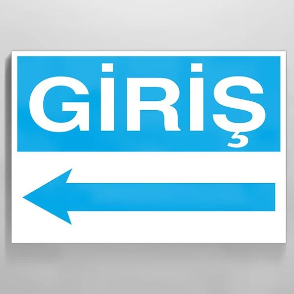 Giriş Sol Uyarı Levhası ürün görseli 1