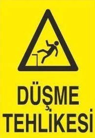 Düşme Tehlikesi Uyarı Levhası ürün görseli 1