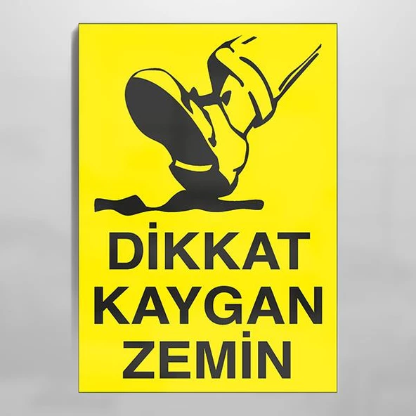 Dikkat Kaygan Zemin Uyarı Levhası ürün görseli 1