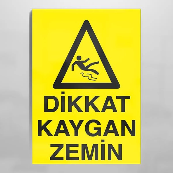Dikkat Kaygan Zemin Uyarı Levhası ürün görseli 1