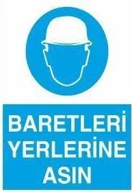 Baretleri Yerlerine Asın Uyarı Levhası ürün görseli 1