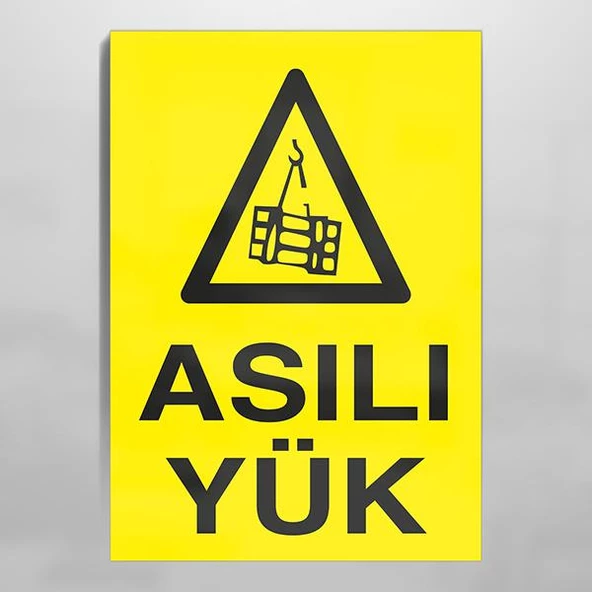 Asılı Yük Uyarı Levhası ürün görseli 1