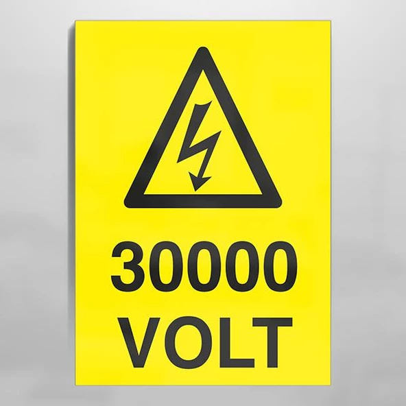 30000 Volt Uyarı Levhası ürün görseli 1
