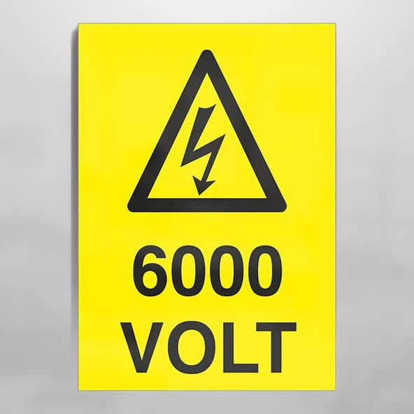 600 Volt Uyarı Levhası ürün görseli 1