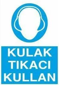 Kulaklık Tıkacı Kullan Uyarı Levhası ürün görseli 1