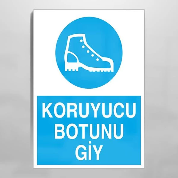 Koruyucu Botunu Giy Uyarı Levhası ürün görseli 1