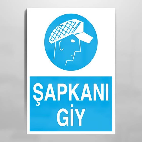 Şapkanı Giy Uyarı Levhası ürün görseli 1