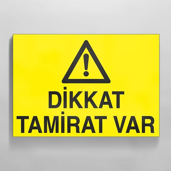 Dikkat Tamirat Var Uyarı Levhası ürün görseli 1