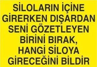 Silo Kuralı Uyarı Levhası ürün görseli 1