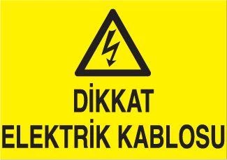 Elektrik Kablosu Uyarı Levhası ürün görseli 1