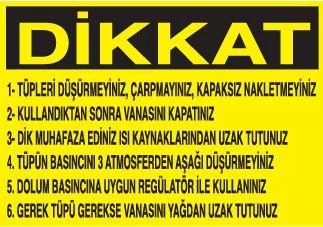 Dikkat Tüpleri Düşürmeyin, Çarpmayın, Kapaksız Çıkartmayınız Uyarı Levhası ürün görseli 1