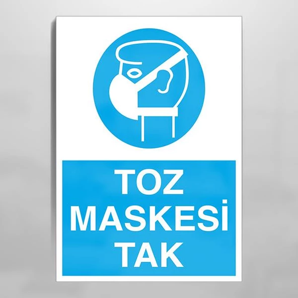Toz Maskesi Kullan Uyarı Levhası ürün görseli 1