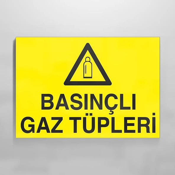 Basınçlı Gaz Tüpleri Uyarı Levhası ürün görseli 1