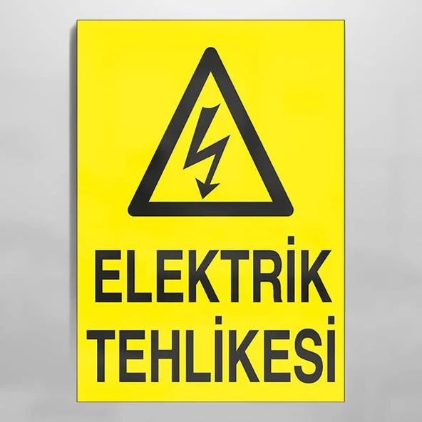 Elektrik Tehlikesi Uyarı Levhası ürün görseli 1