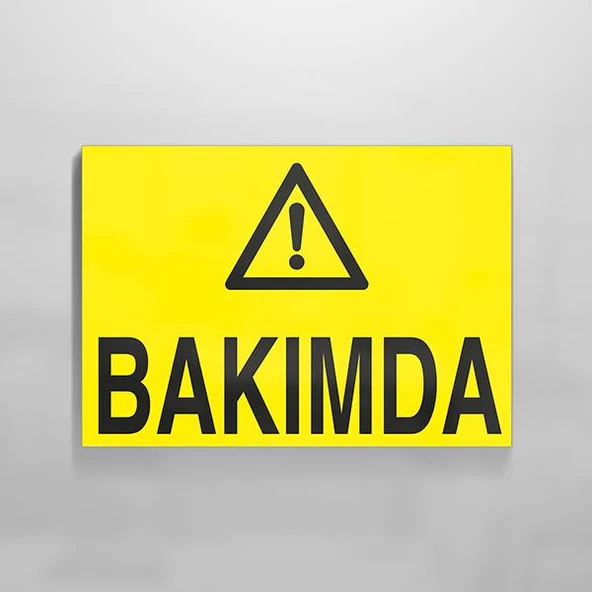 Bakımda Uyarı Levhası ürün görseli 1
