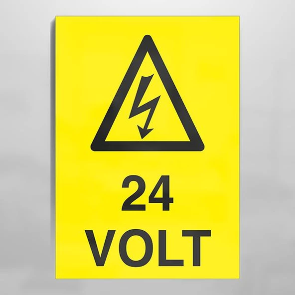 24 Volt Uyarı Levhası ürün görseli 1