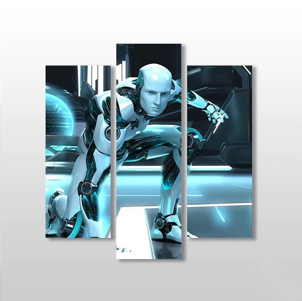 Robot 3D  Kanvas Tablo ürün görseli 1