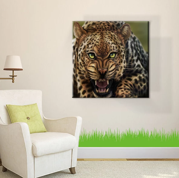 LEOPAR KANVAS TABLO - Resim 2