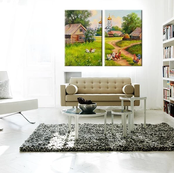 Köy Evi Kanvas Tablo - Resim 2