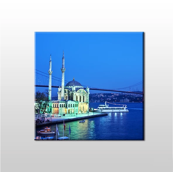 İstanbul Köprü Ve Camii Kanvas Tablo ürün görseli 1