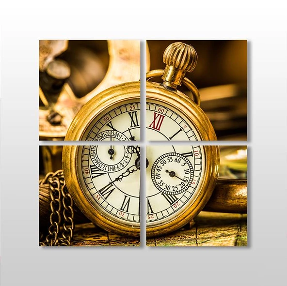 Saat Gold  Kanvas Tablo ürün görseli 1