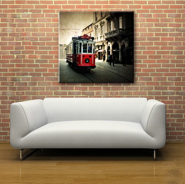 Tramvay İstanbul Kanvas Tablo - Resim 2