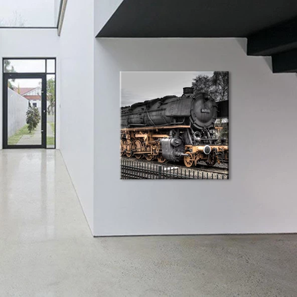 Tren Yaklaşırken Kanvas Tablo - Resim 2