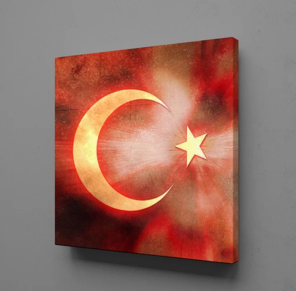 BAYRAĞIN IŞILDAMASI KANVAS TABLO ürün görseli 1