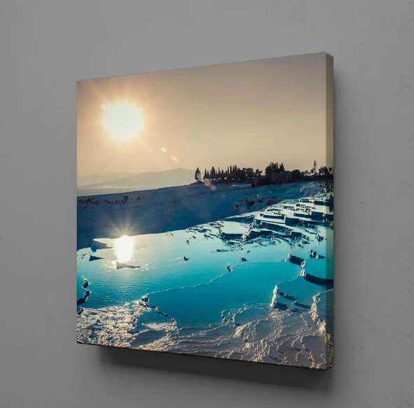 PAMUKKALE TRAVERTENLERİ KANVAS TABLO ürün görseli 1