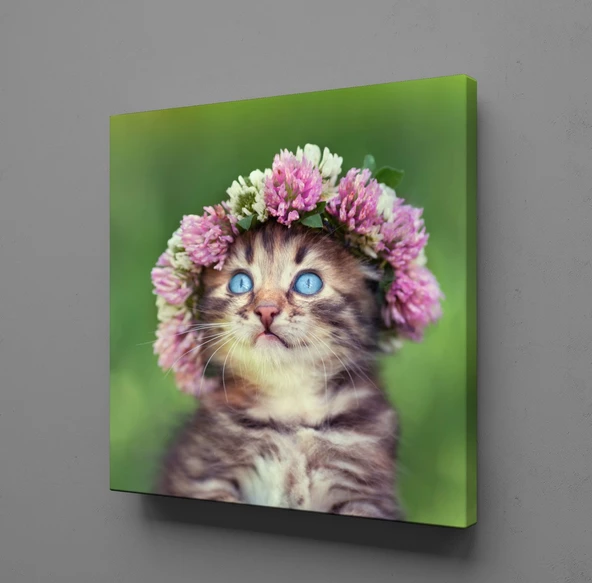 TATLI KEDİ KANVAS TABLO ürün görseli 1