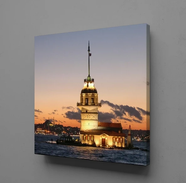 KIZ KULESİ İSTANBUL MANZARA KANVAS TABLO ürün görseli 1