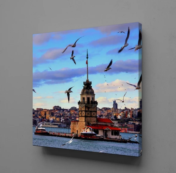 KIZ KULESİ İSTANBUL MANZARASI KANVAS TABLO ürün görseli 1