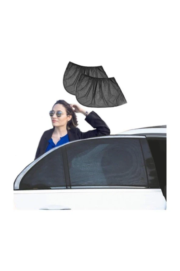 Araba Araç Yan Cam Perdesi Güneşlik Gölgelik Güneş Koruyucu Çocuk Ve Bebekler Için Arka Koltuk Perde 2 Adet ürün görseli 1