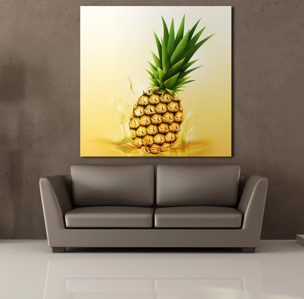 ANANAS KANVAS TABLO - Resim 2