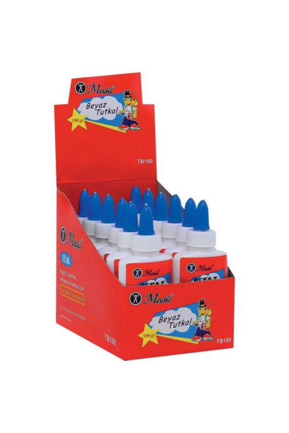 Masis Beyaz Tutkal 100 Gram 12 Li (1 Paket 12 Adet) ürün görseli 1
