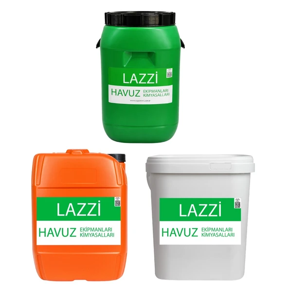Lazzi Toz Klor 25 KG - Yosun Önleyici 20 KG - Toz ph Düşürücü 25 KG Paketi ürün görseli 1