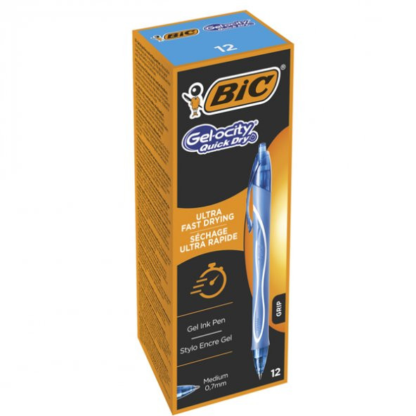 Bic Basmalı Jel Kalem Gelocıty Hızlı Kuruyan 12 Lİ Turkuaz ürün görseli 1