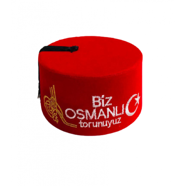 Biz Osmanlı Torunuyuz Fesi Özel Hediyelik Fes ürün görseli 1