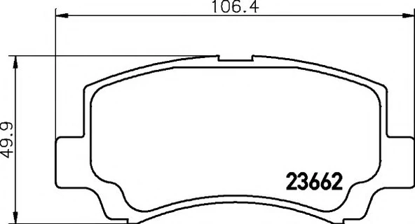 ÖN FREN BALATASI SUZUKİ WAGON SR410 98>- ürün görseli 1