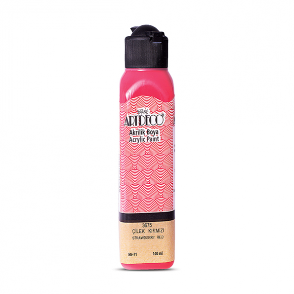 Artdeco Akrilik Boya 140 ML Çilek Kırmızı 070R-3675 ürün görseli 1