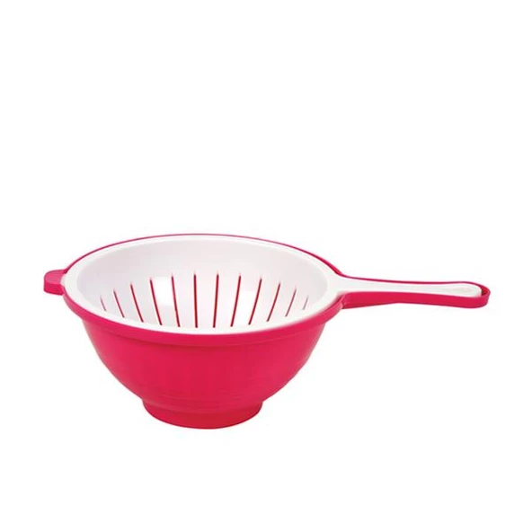 Moonstar Küvetli Süzgeç Pratik Çift Yönlü Süzgeç-CLS-350- FUŞYA+BEYAZ ürün görseli 1