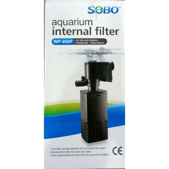 Sobo Akvaryum İç Filtre WP-950F 6W 500Lt/Saat ürün görseli 1